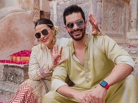 Neha Dhupia and Angad Bedi