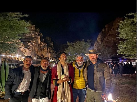Ali Fazal with Gerald Butler (right) and crew of 'Kandhahar'
