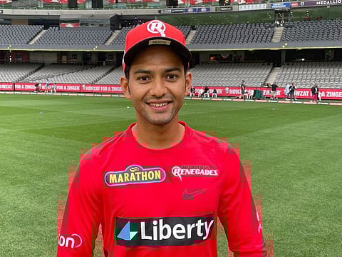 Unkukt Chand made his debut for Melbourne Renegades on Tuesday.
