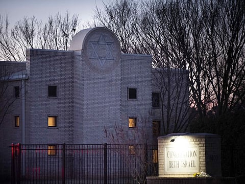 Congregation Beth Israel synagogue in Colleyville, Texas. A 44-year-old British national over the weekend stormed into the synagogue with a gun and held four people hostage for more than 10 hours.