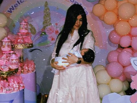 Nourhan Tarek with her baby girl