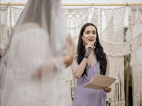 Shraddha Kapoor at her make-up artist's wedding