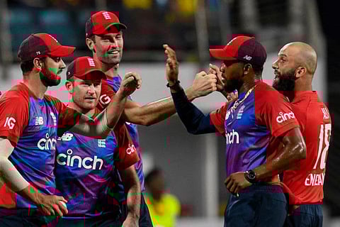England dominated the majority of the second T20 against West Indies but ultimately won by just one run after some astonishing late hitting.