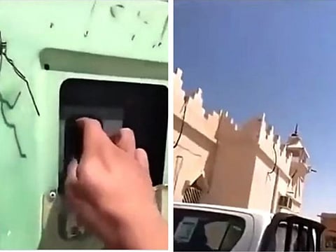 A still from the video.