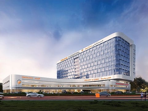 Artwork of the proposed hospital in Dubai