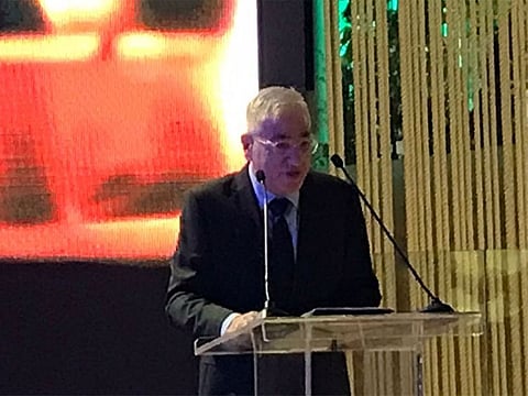 Amir Hayek, Israel Ambassador to UAE, speaking at the International Holocaust Remembrance Day at the Israel Pavilion at Expo 2020 Dubai on Thursday