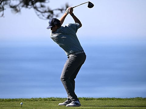 Adam Schenk during the second round of the Farmers Insurance Open golf tournament at Torrey Pines