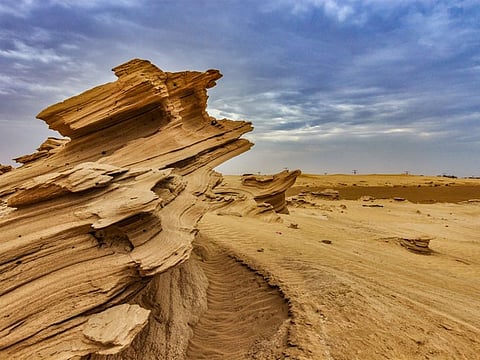 The notification issued by Environment Agency Abu Dhabi regarding its decision to open the Al Wathba Fossil Dune Protected Area from February 5.