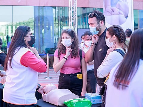 Aster Volunteers conduct Basic Life Support awareness training