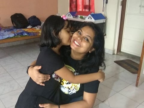 Suman Singh with her daughter