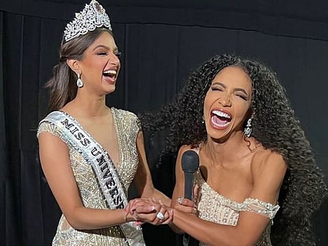 Miss Universe Harnaaz Sandhu and Cheslie Kryst
