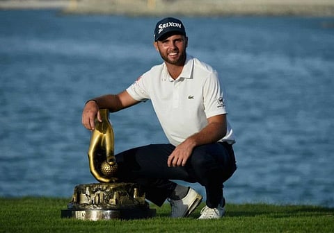 Adri Arnaus (Spain), now a Dubai resident, winning the 2018 Ras Al Khaimah Challenge Tour Grand Final at Al Hamra Golf Club.