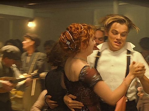 Leonardo DiCaprio and Kate Winslet in 'Titanic'.