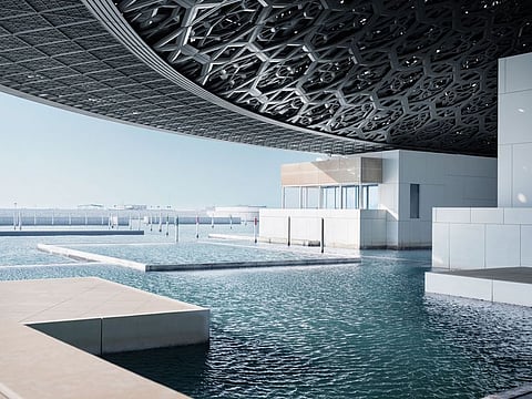 View overlooking the sea at Louvre Abu Dhabi. The next exhibition at Louvre Abu Dhabi, titled ‘Stories of Paper’, will showcase 100 artworks and objects.