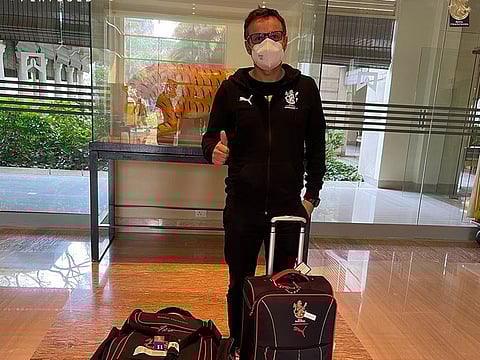 Mike Hesson, Director of Cricket Operations of Royal Challengers Bangalore, on his arrival in India on Wednesday.