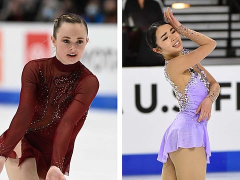 Mariah Bell and Karen Chen are trying to achieve a rare feat, defy the young and win the Winter Olympics gold in figure skating competition.