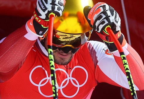 Johannes Ewald Strolz of Austria during training.