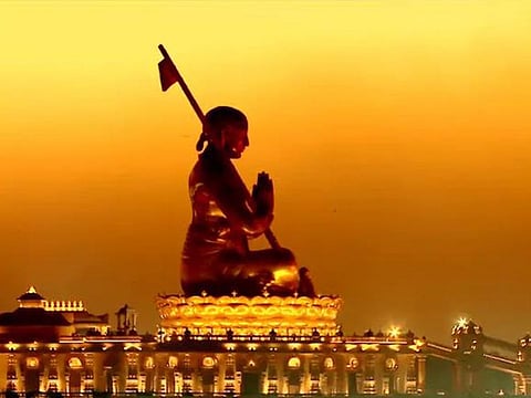 The Statue of Equality is among the tallest metallic statues in sitting position in the world.