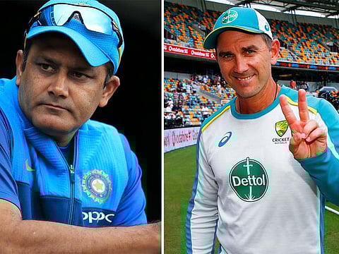 Anil Kumble (left) and Justin Langer, larger-than-life players whose tenure as coaches ended on a sour note.