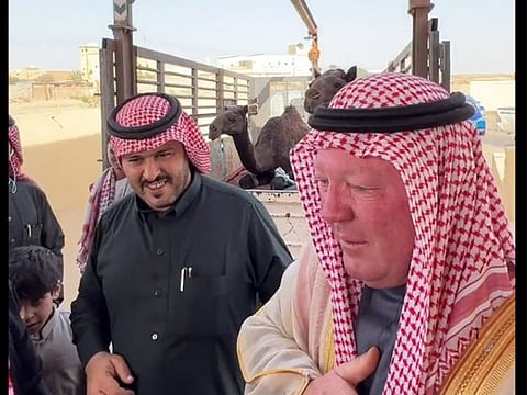 Thawab Alsubaie, a young Saudi Snapchat influencer, posted an online video showing the US men's visit to him in Saudi Arabia and his father’s welcome of them.