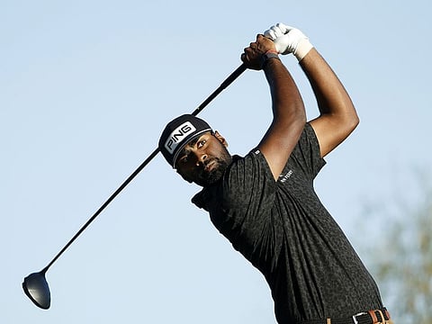 Sahith Theegala of the United States survived a rollercoaster day to wrest back lead on second day at the WM Phoenix Open at TPC Scottsdale on Saturday.