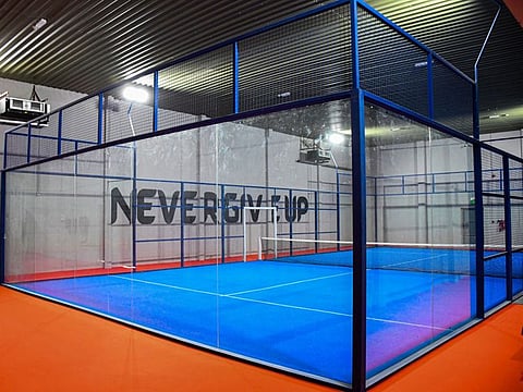 PadelMania is one of the largest Indoor padel courts in Dubai equipped with five Standard courts with turf.