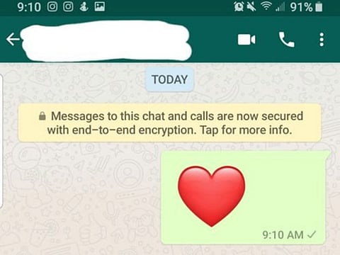 A red heart emoji. The sender could be held accountable for such abuses if the issue was reported to competent authorities and the charge is proven against the offender.