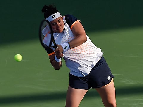 Ons Jabeur progressed at the Dubai Duty Free Tennis championships