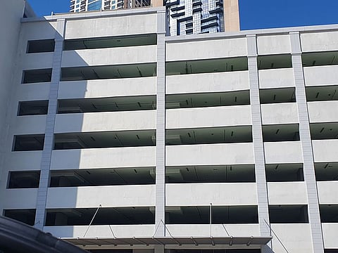 The parking facility where the incident happened in Al Taawun area, Sharjah