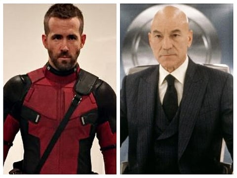 Ryan Reynolds as Deadpool and Patrict Stewart in 'X-Men'