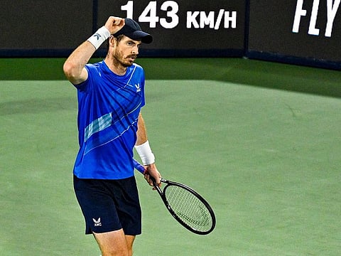 Andy Murray, seen in the Dubai Duty Free Tennis Championships last month, had exited the California event in third round last year.