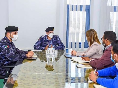 Sharjah Police's meeting with Talabat.