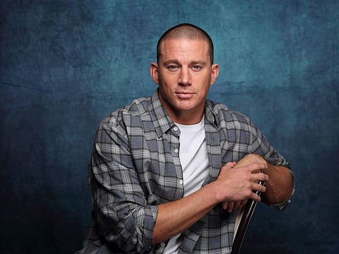 Channing Tatum poses for a portrait at the Four Seasons Hotel to promote his film "Dog" in Los Angeles on February 6, 2022.