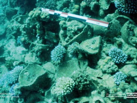 The discovery was made off the Haql Governorate in north-west Saudi Arabia by an underwater archaeological mission led by five Saudi divers at the Heritage Commission