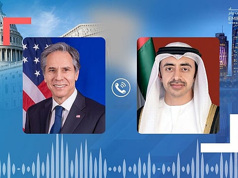 Sheikh Abdullah bin Zayed Al Nahyan and Antony Blinken held telephonic talks today.