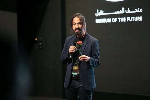 Alex Kipman speaks at the third session of the ‘Future Talks’ series at Museum of the Future in Dubai.