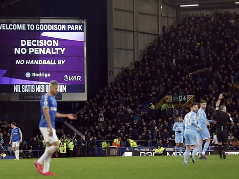 Everton ought to have been awarded a penalty against Man City last night at Goodison Park during their Premier League clash but oddly VAR denied the home side a blatant spot kick.