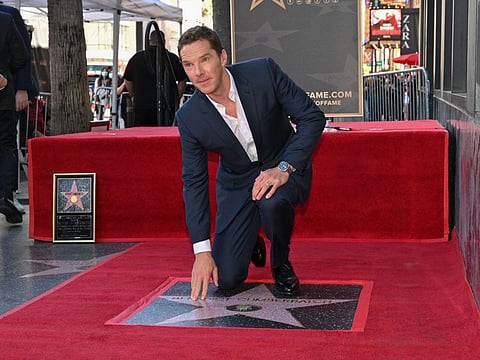 Actor Benedict Cumberbatch is honored with his star on the Hollywood Walk of Fame