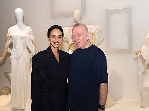Jean Paul Gaultier at the exhibition at Expo 2020, Dubai