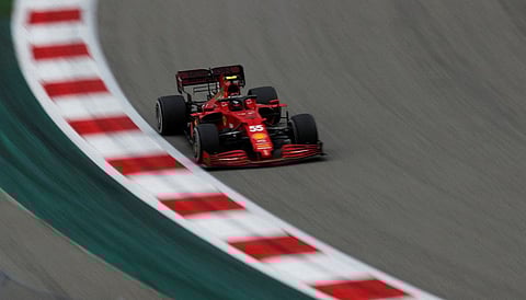 Ferrari's Carlos Sainz Jr. during the race at the Russian Grand Prix in Sochi Autodrom in Russia last year.