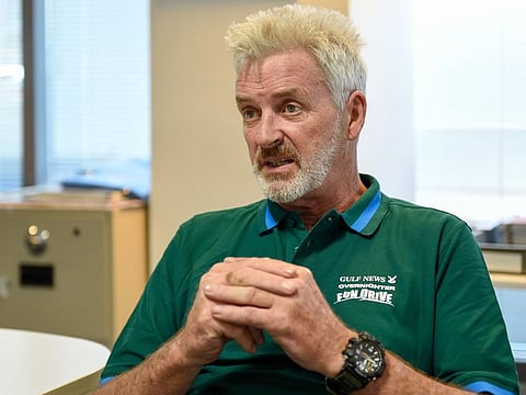 John Spiller, Fun Drive Route Director, during an interview at Gulf News office in Dubai. 7th January 2019 Photo: Ahmed Ramzan/ Gulf News