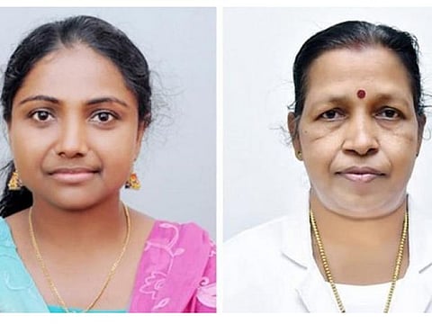 Priya and Bhavani who have been selected for the best vaccinators’ award as part of the National COVID-19 vaccination programme.