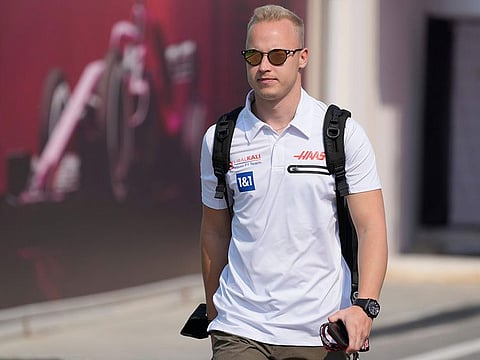 Haas driver Nikita Mazepin