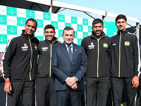 The India Davis Cup team