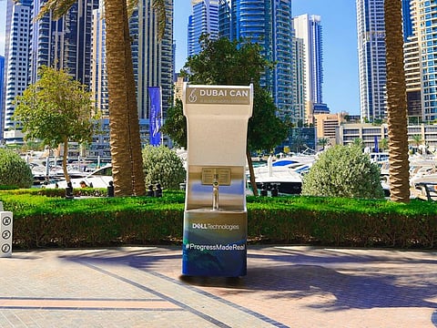 Dubai Can water station at Dubai Marina