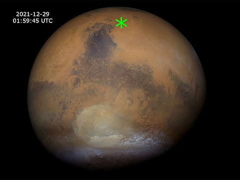 As the Martian season approaches southern spring, dust storm activity typically becomes more pervasive