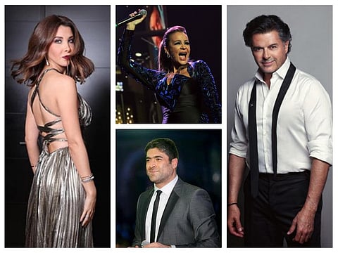 Nancy Ajram, Carole Samaha, Ragheb Alama and Wael Kfoury
