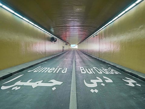 The Dubai Roads and Transport Authority in Dubai announces to reopen the Shindagha Tunnel, in the direction from Deira to Bur Dubai, from Sunday, March 13.