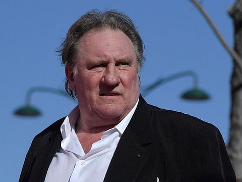 In this file photo taken on September 05, 2017, French actor Gerard Depardieu arrives for the screening of the restored version of the movie "Novecento - Atto Primo" by Bernardo Bertolucci, presented as part of Venice Classics selection at the 74th Venice Film Festival at Venice Lido.