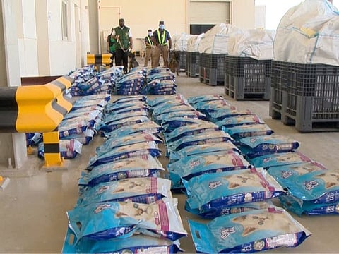 Abu Dhabi Police seized 1.5 tonnes of heroin, valued at Dh150 million.